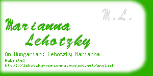 marianna lehotzky business card